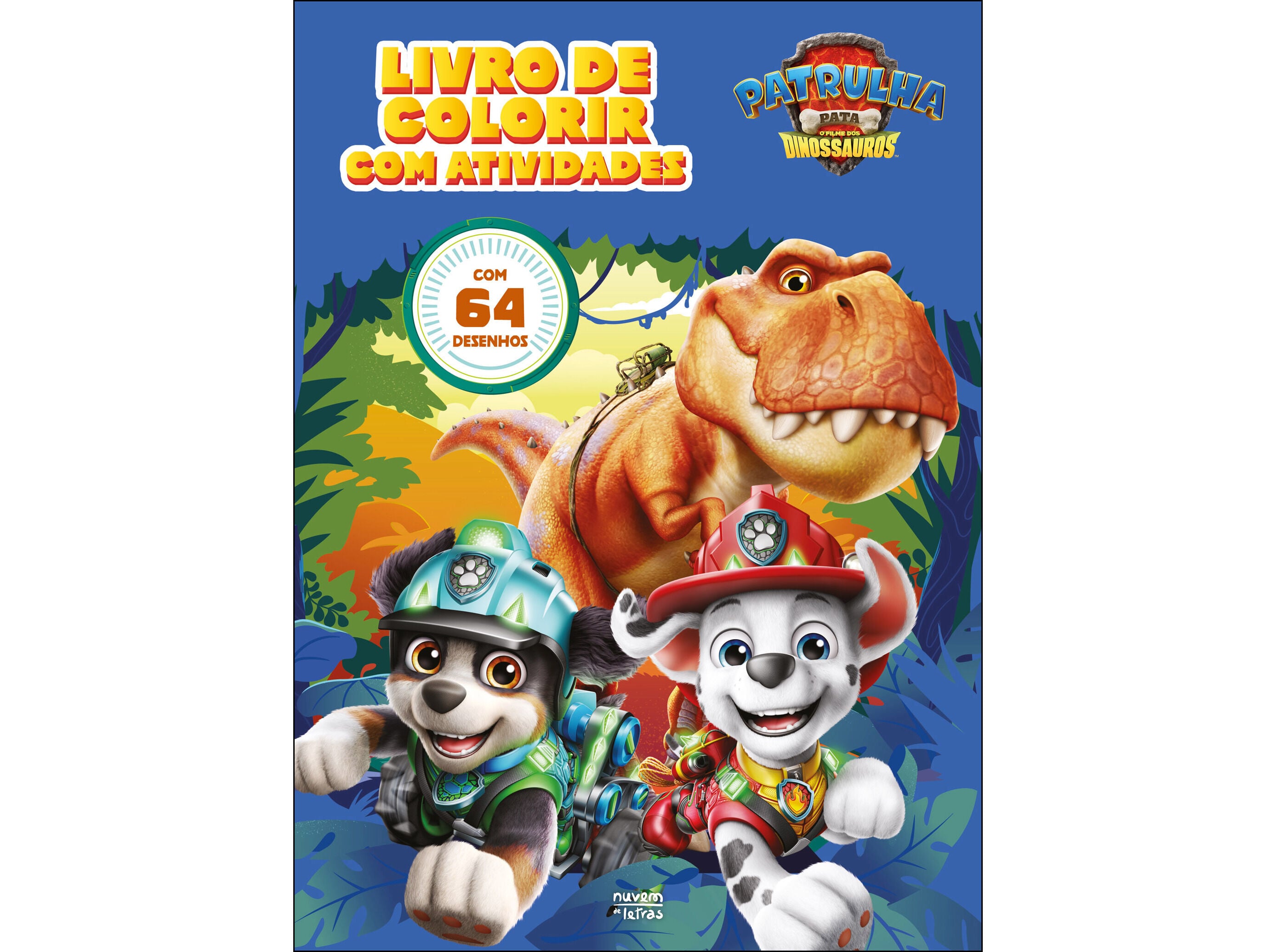 LIVRO PATRULHA PATA: O FILME DOS DINOSSAUROS: LVR COLORIR image number 0