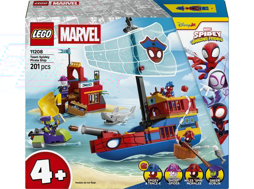 EQUIPA SPIDEY BARCO PIRATA LEGO SPIDEY 11208