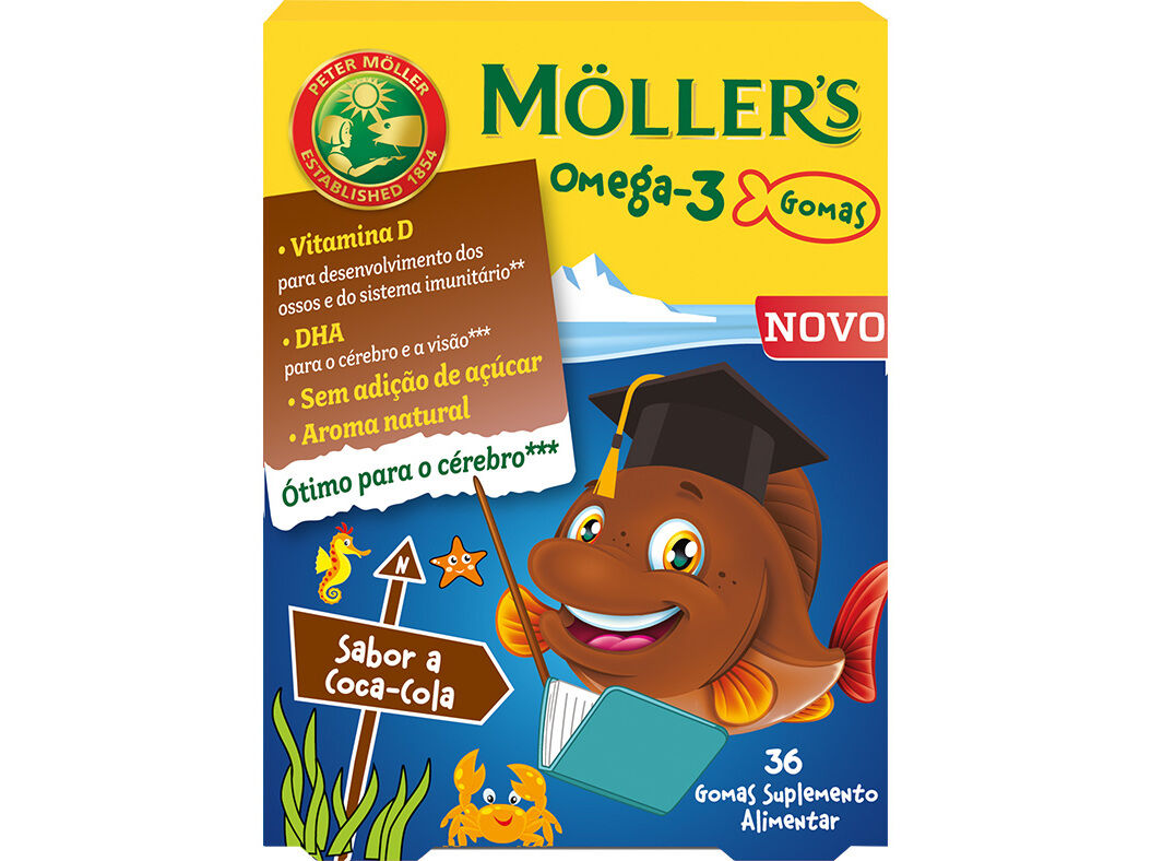 SUPLEMENTO MOLLERS GOMAS OMEGA 3 COCA-COLA 36 UN image number 0