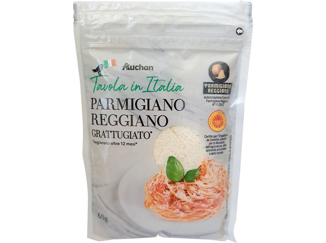 QUEIJO PARMIGGIANO DOP AUCHAN &Agrave; MESA EM IT&Aacute;LIA RALADO 60G image number 0