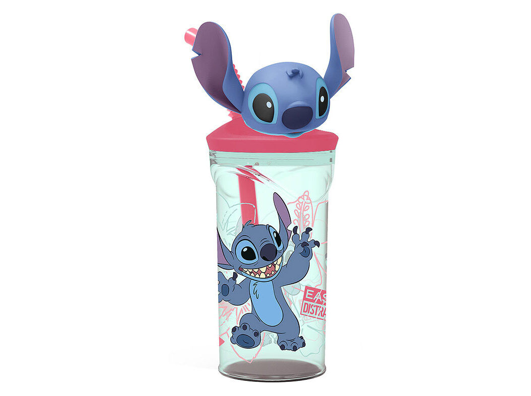 COPO PL&Aacute;STICO STITCH 3D REUTILIZ&Aacute;VEL 36CL image number 0