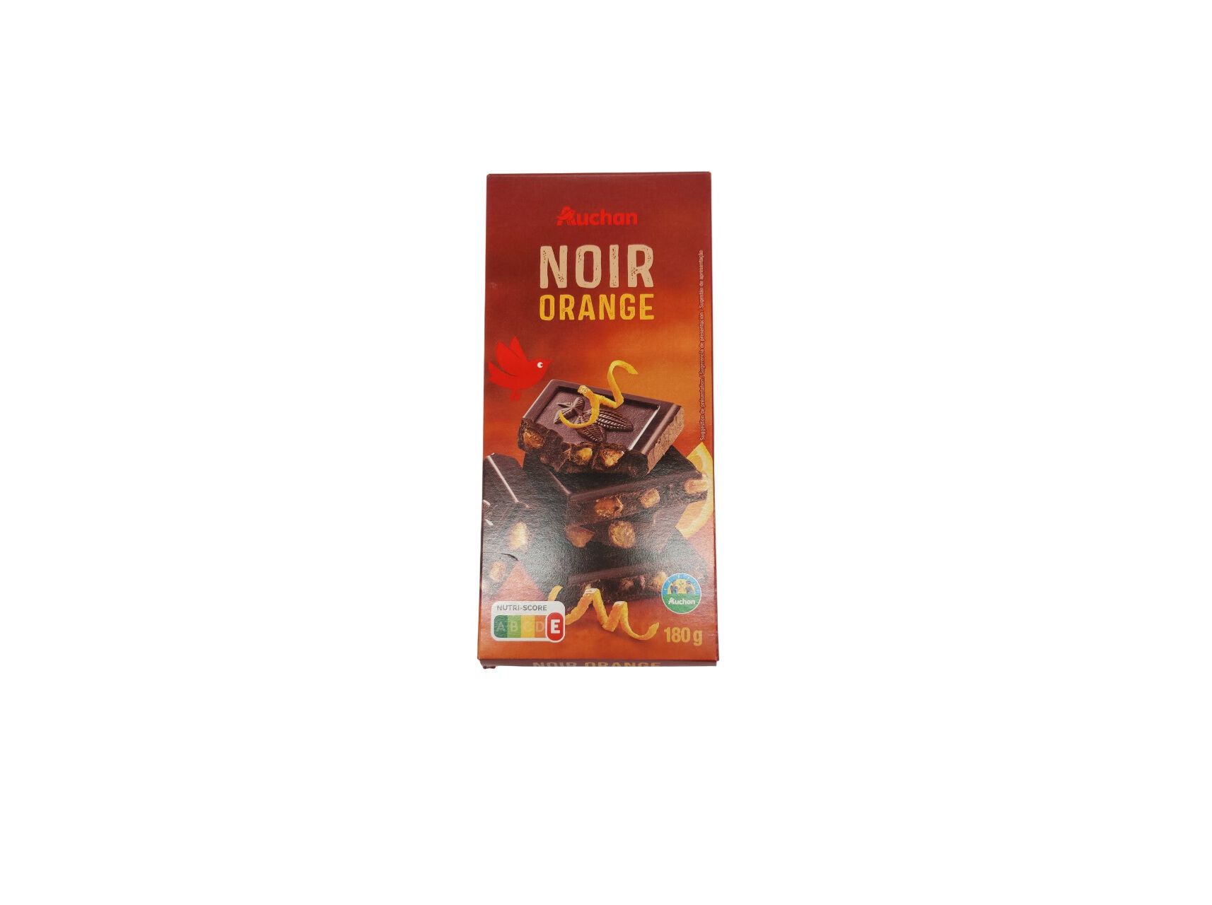 CHOCOLATE AUCHAN NEGRO COM LARANJA 180G