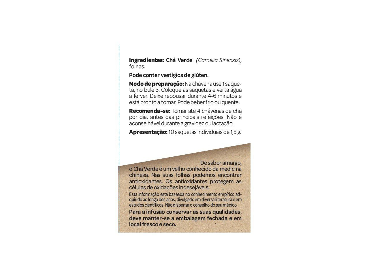 CH&Aacute; SALUTEM INFUS&Atilde;O N&ordm;14 VERDE 10 SAQUETAS image number 1