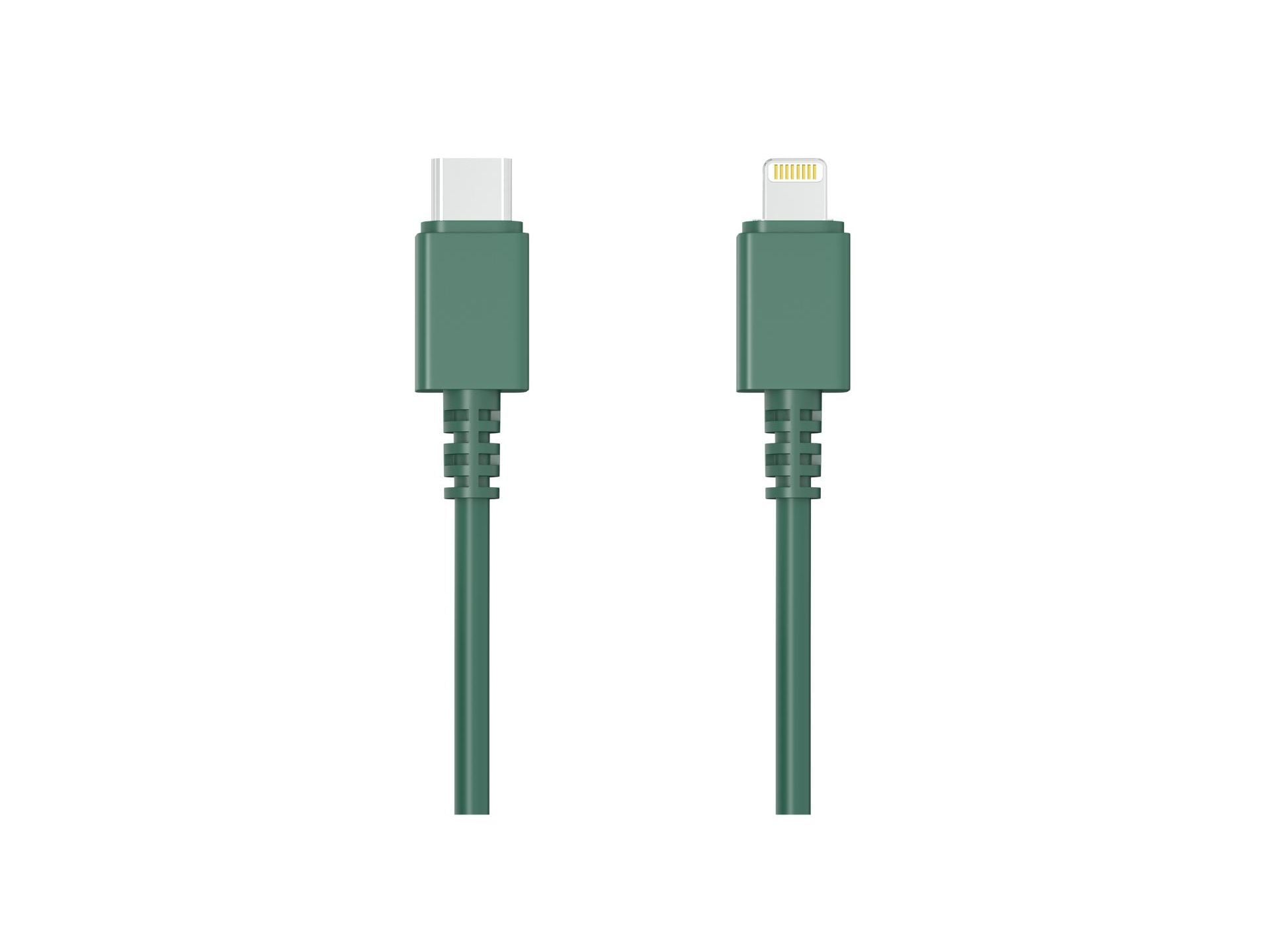 CABO USBC TO 8PIN QILIVE 600194154 NON MFI TPE VERDE 1M image number 1
