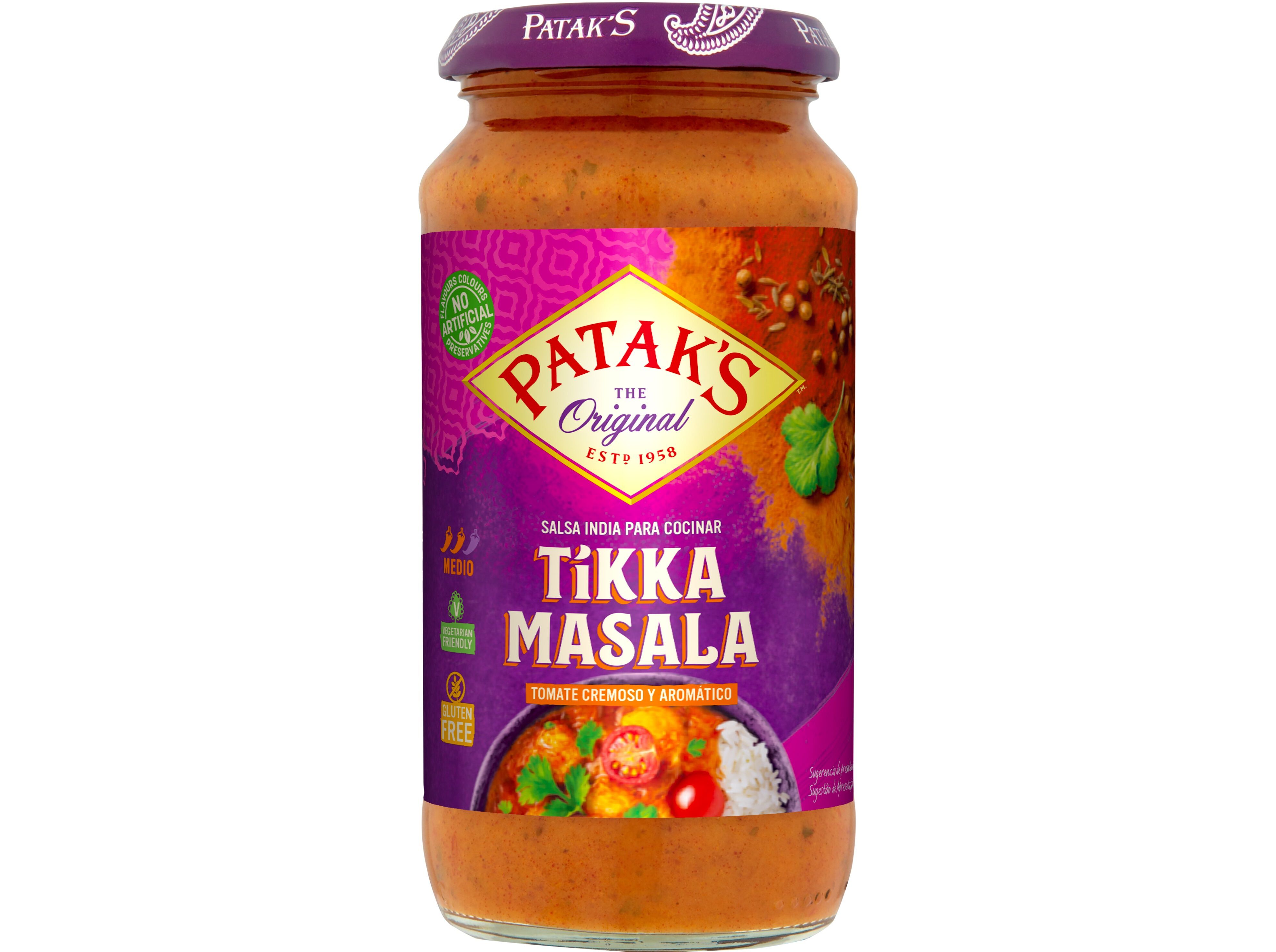 MOLHOS PATAKS TIKKA MASALA 450G