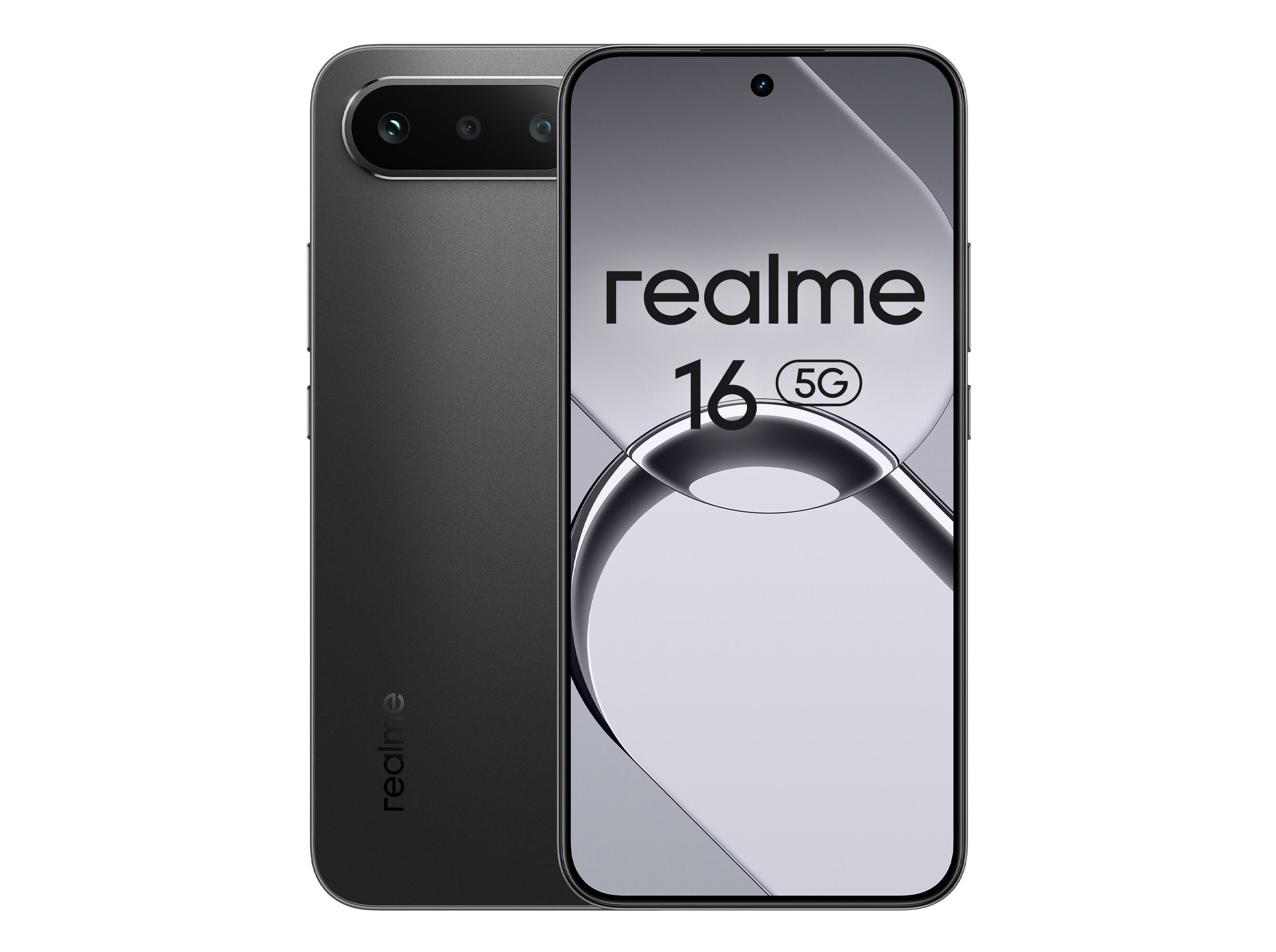 SMARTPHONE REALME 16 5G (6.57" 8/256GB BLACK CLOUD + CARREGADOR 45W)