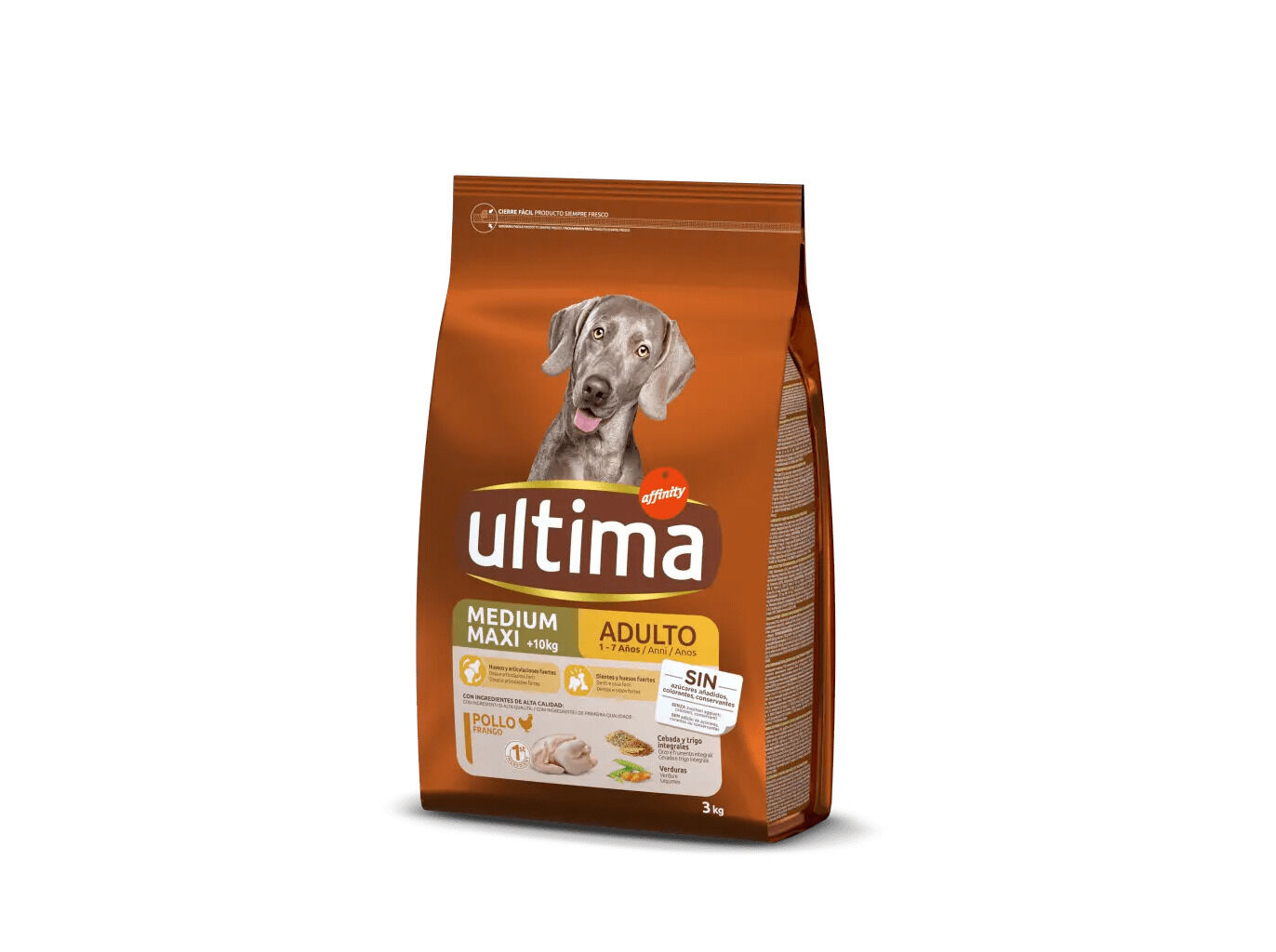 RA&Ccedil;&Atilde;O PARA C&Atilde;O ULTIMA M&Eacute;DIO/MAXI COM FRANGO 3KG image number 0