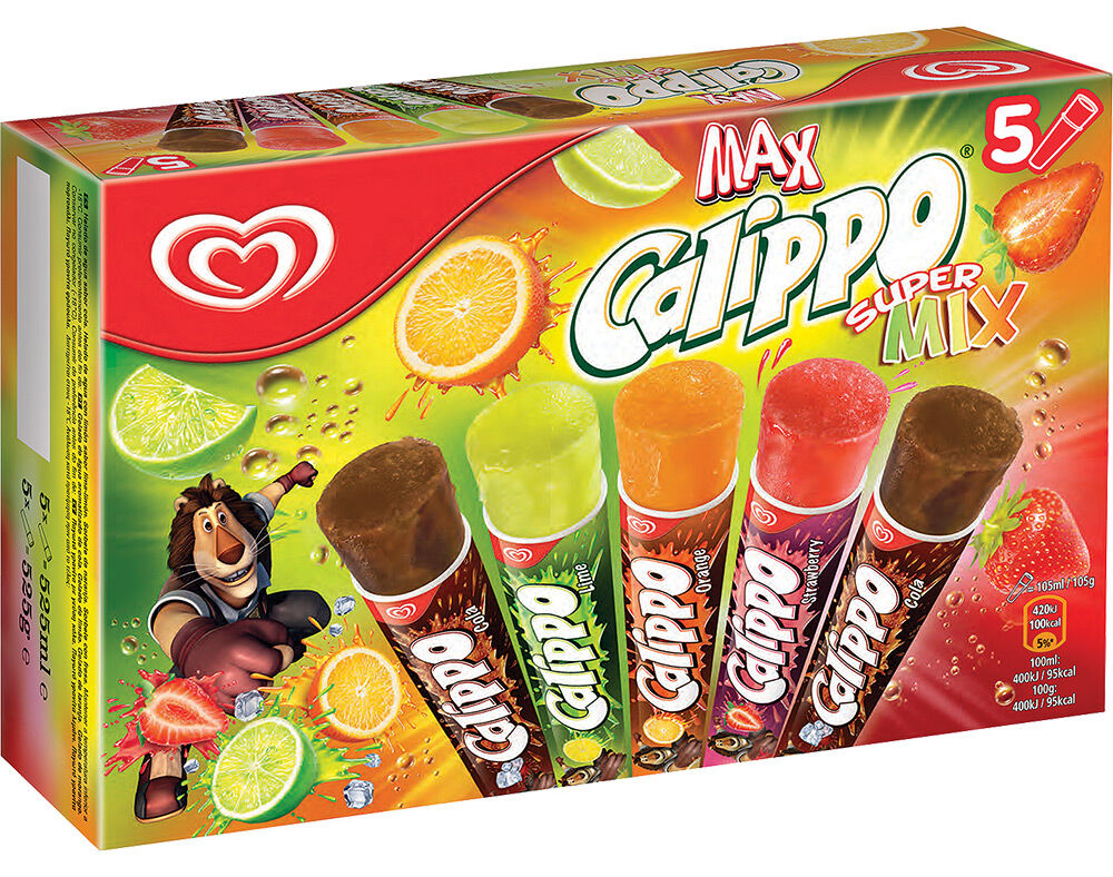 GELADO OL&Aacute; MULTIPACK CALIPPO SUPERMIX 525ML