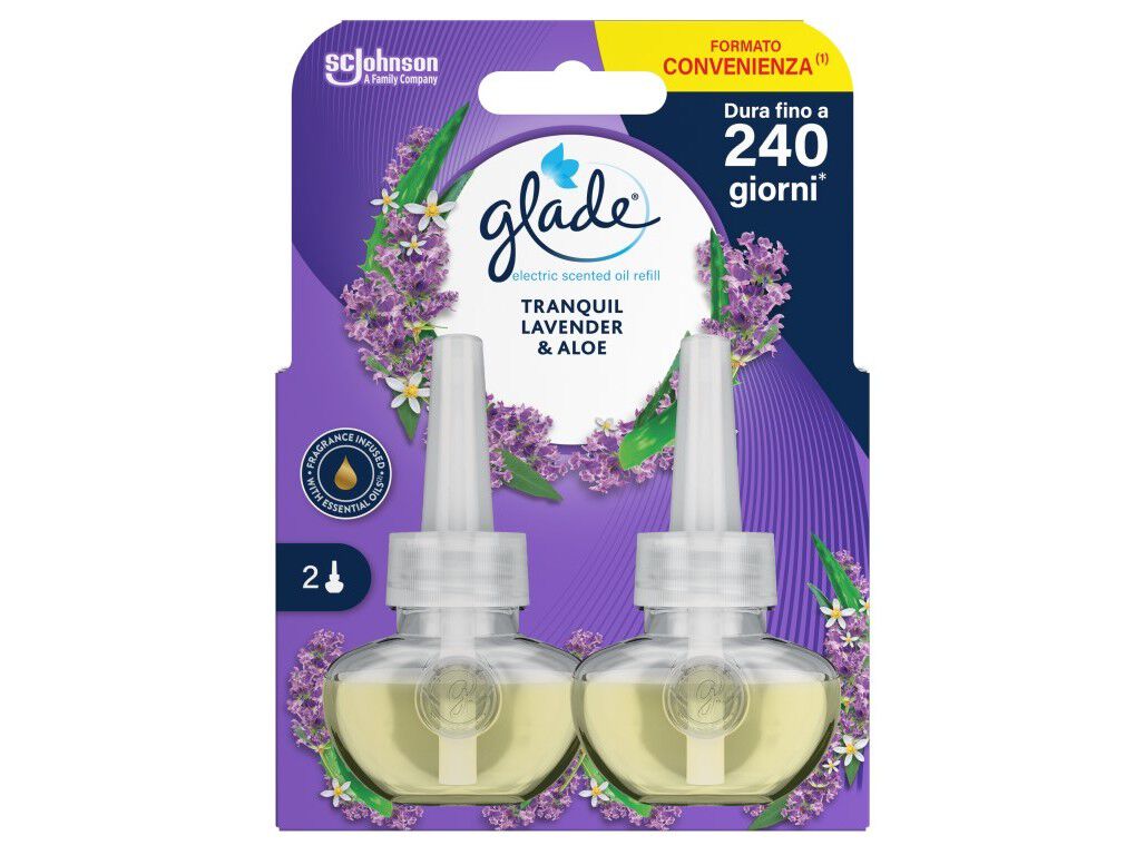 AMBIENTADOR GLADE RECARGA LAVANDA 2X20ML