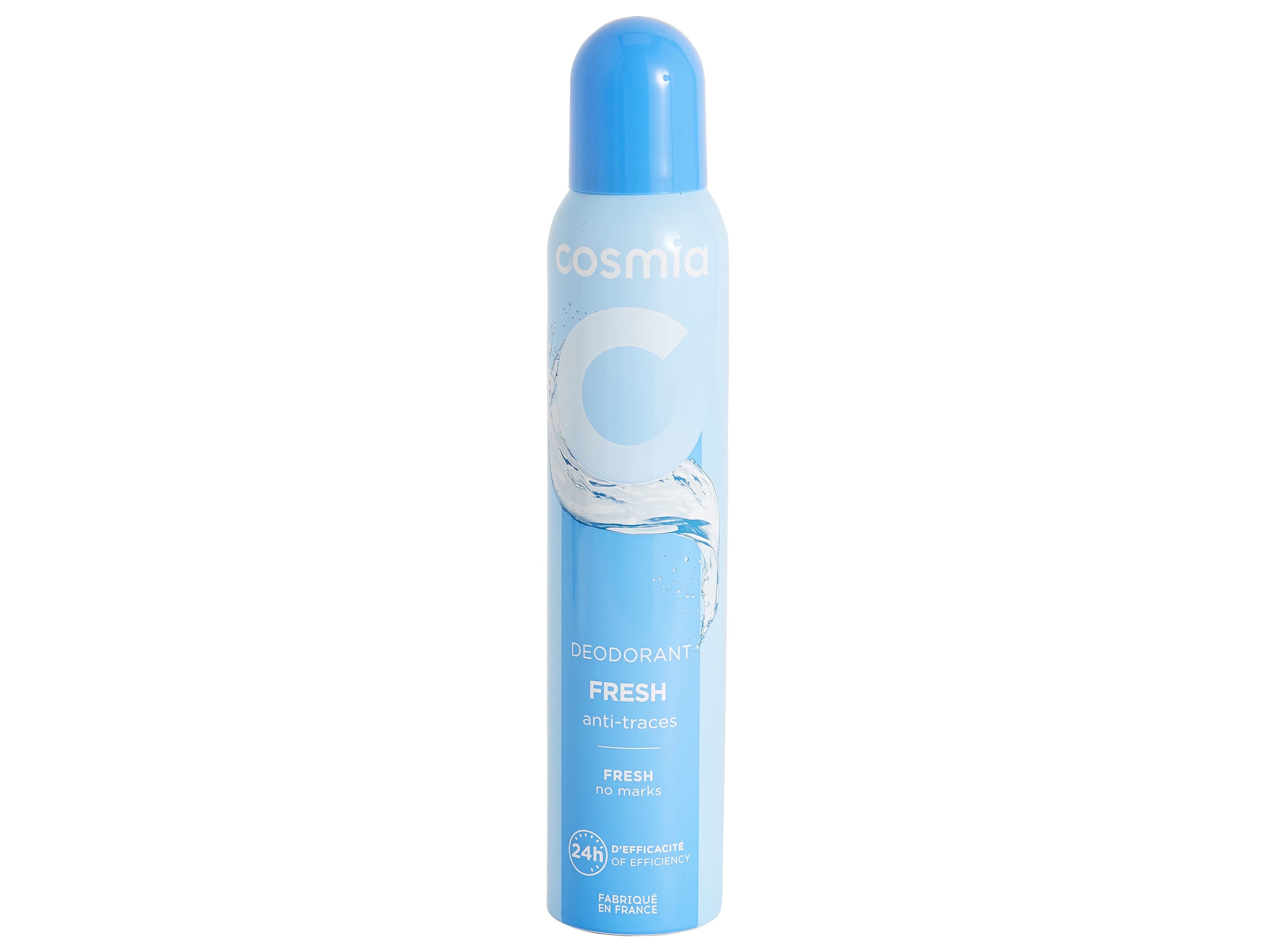 DESODORIZANTE SPRAY COSMIA FRESH SEM MANCHAS 200ML