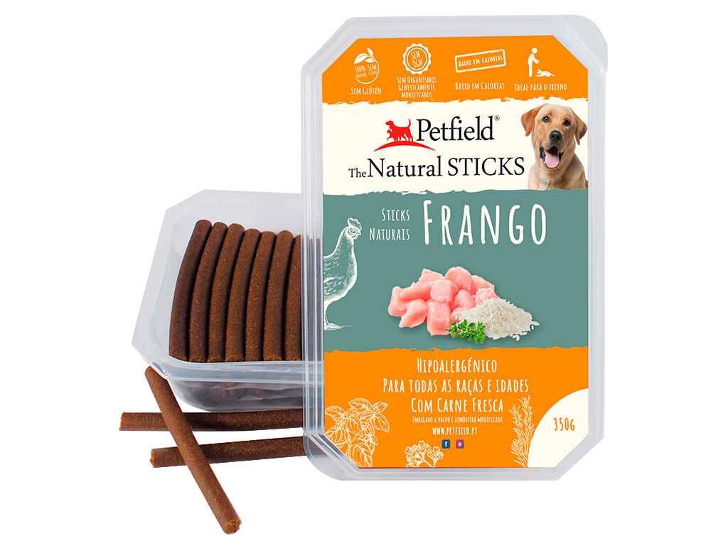 SNACK NATURAL C&Atilde;O PETFIELD FRANGO 350G image number 1