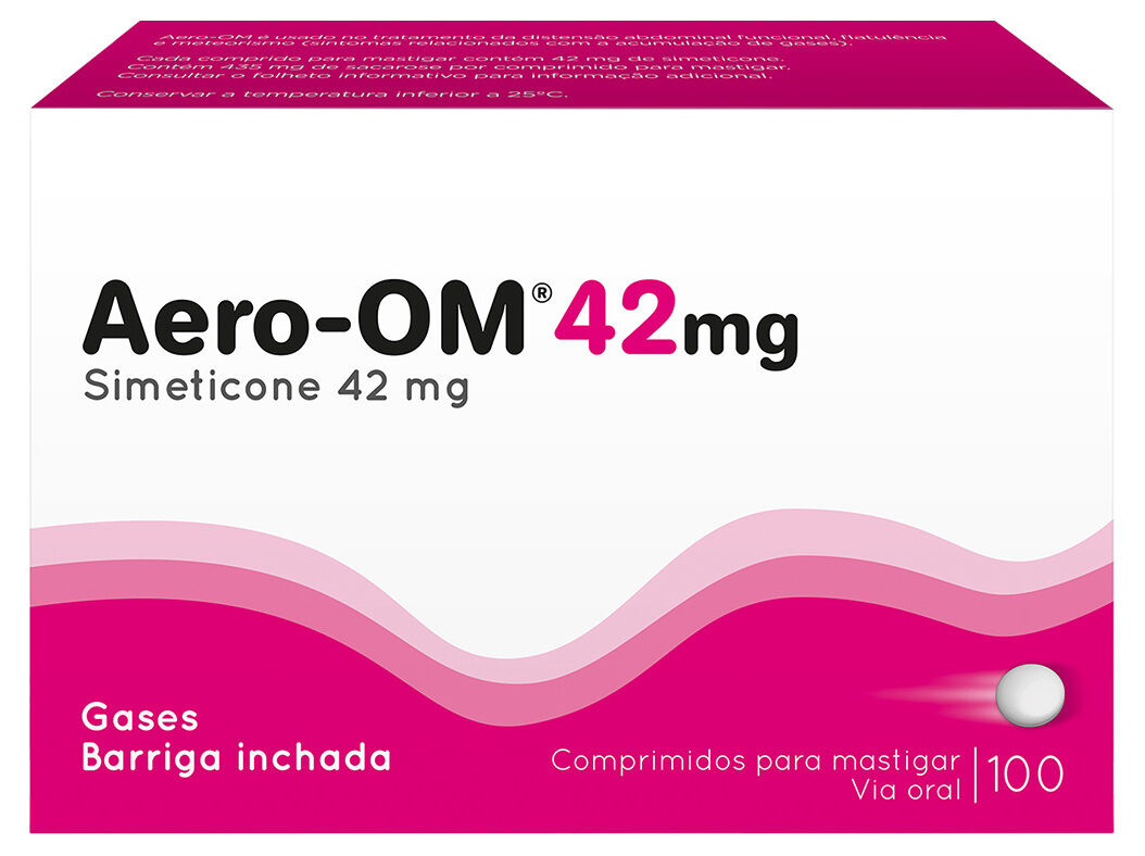 COMPRIMIDOS AERO-OM MASTIGAR 42MG 100UN