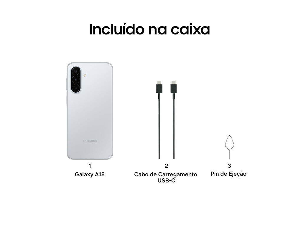 SMARTPHONE SAMSUNG GALAXY A18 PRATEADO 4/128GB image number 5