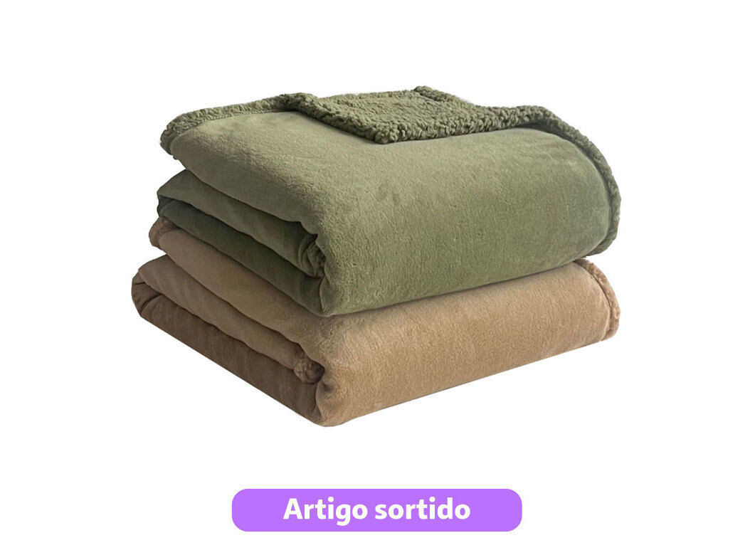 MANTA POLAR ACTUEL 240X220CM CORES SORTIDAS