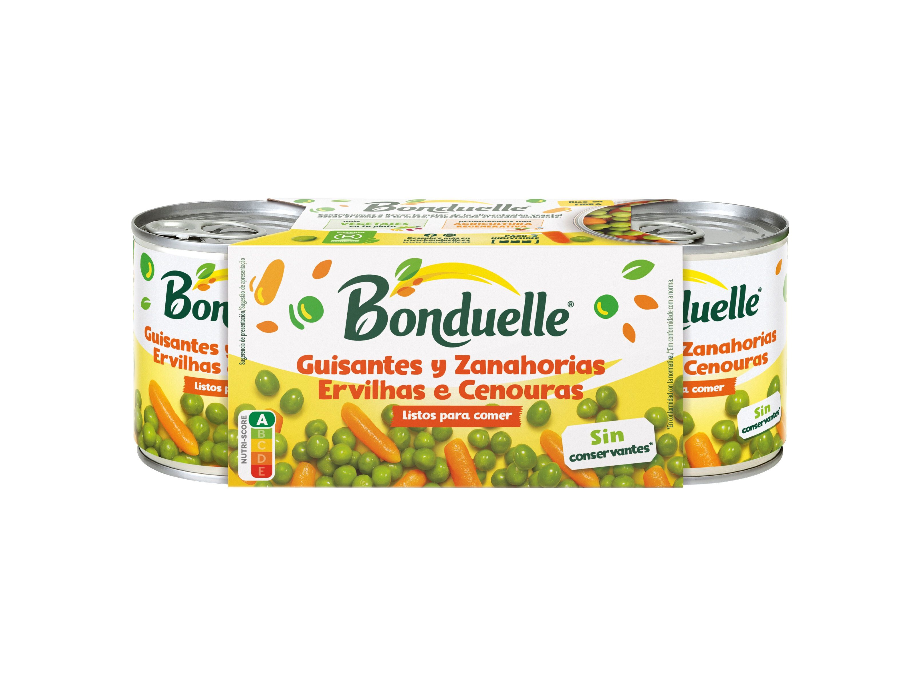 ERVILHAS E CENOURAS BONDUELLE 3X200(130)G