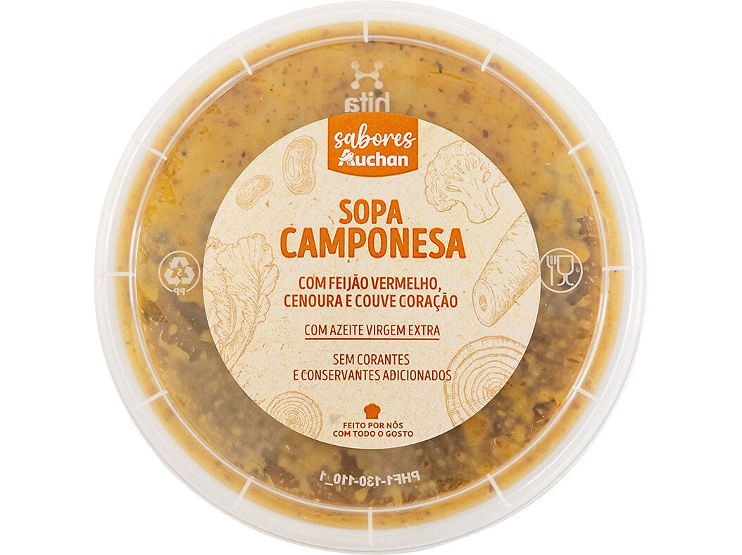 SOPA CAMPONESA SABORES AUCHAN 400 G image number 1