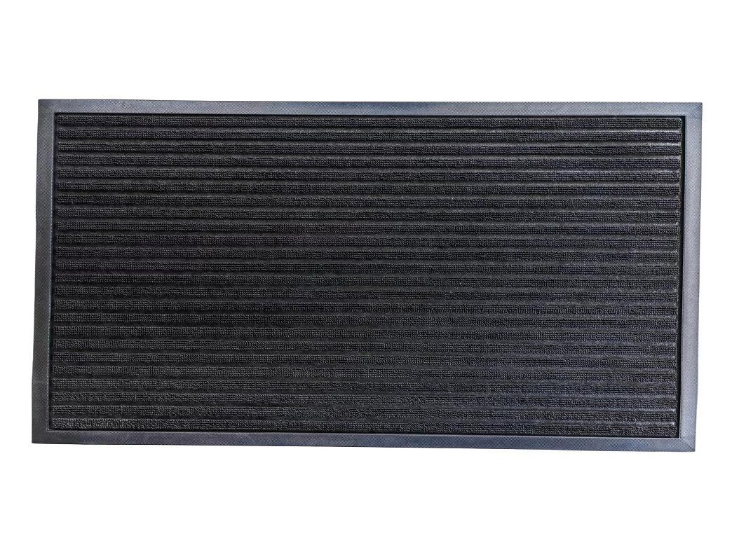 TAPETE ENTRADA ACTUEL RISCAS CINZA 60X90CM