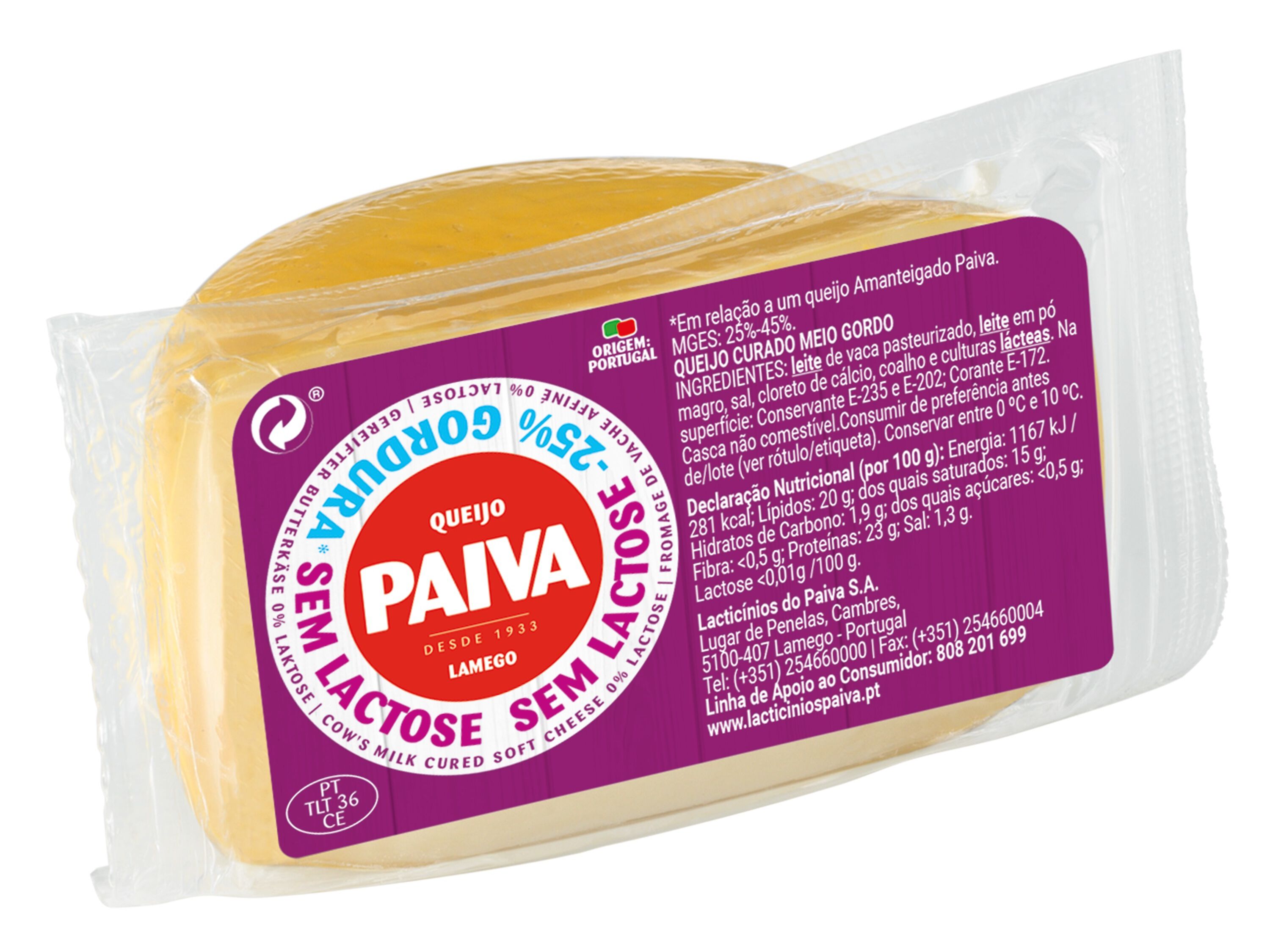 QUEIJO CURADO PAIVA SEM LACTOSE METADES UN
