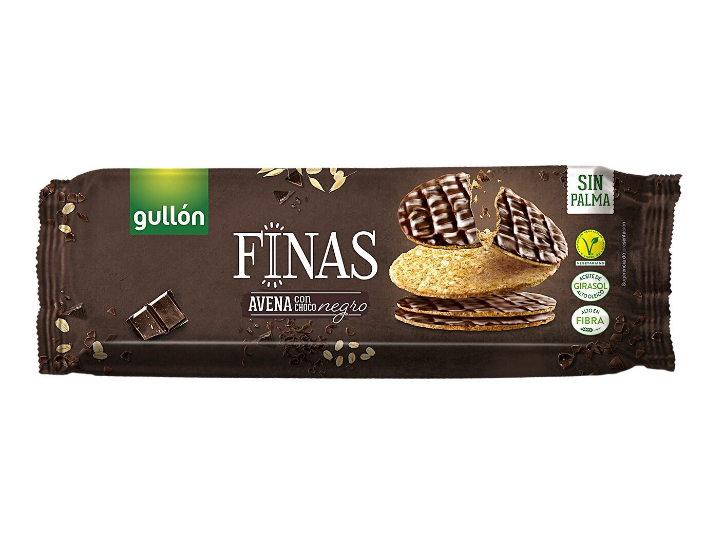 BOLACHA AVEIA GULLON CHOCOLATE NEGRO 150 G image number 0