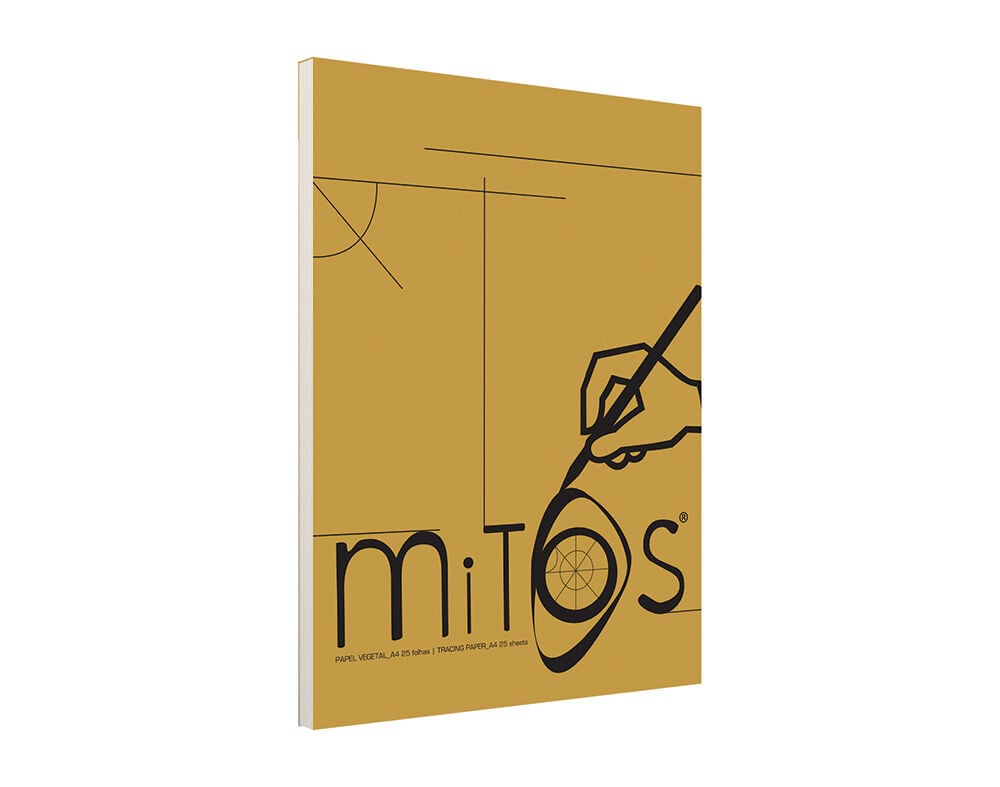 BLOCO PAPEL VEGETAL A4 MITOS 100G 25 FOLHAS