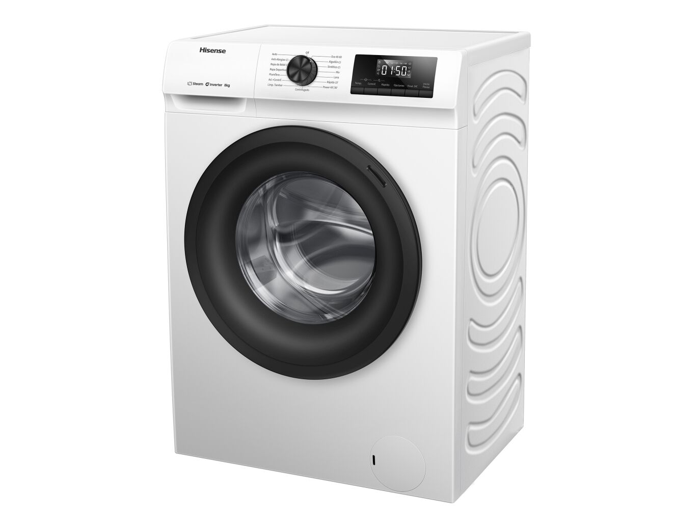 M&Aacute;QUINA LAVAR ROUPA HISENSE WF1Q8041BW - BRANCO A 8KG image number 2