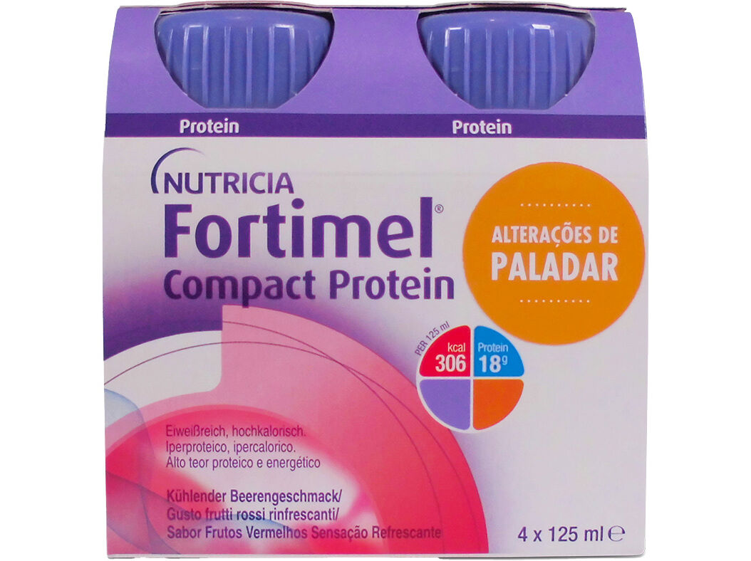 SUPLEMENTO FORTIMEL COMPACT FR VERMELHOS 4X125ML
