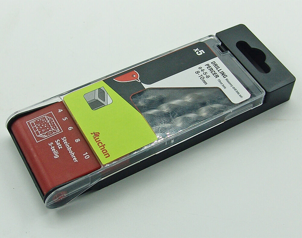 BROCA PARA PEDRA AUCHAN PACK 5 UNIDADES image number 1