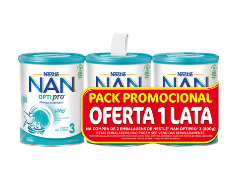 LEITE NAN 3 PACK 3X800G LEVE 3 PAGUE 2 image number 0