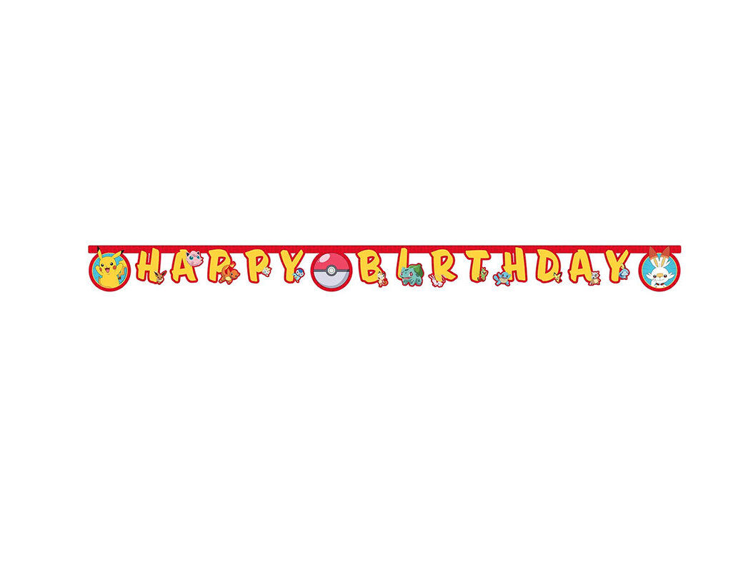GRINALDA HAPPY BIRTHDAY POK&Eacute;MON 218X15CM