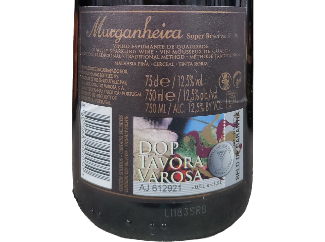 ESPUMANTE MURGANHEIRA SUPER RESERVA BRUTO 0.75L image number 1