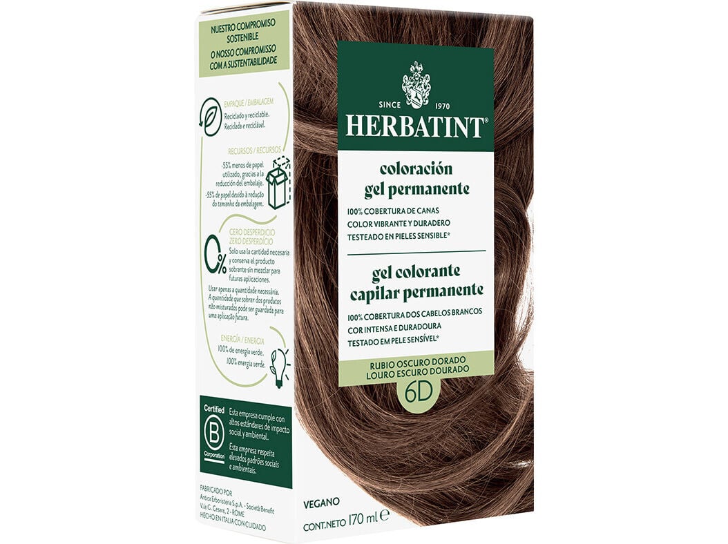 COLORA&Ccedil;&Atilde;O HERBATINT LOURO ESC DOURADO D6 150ML