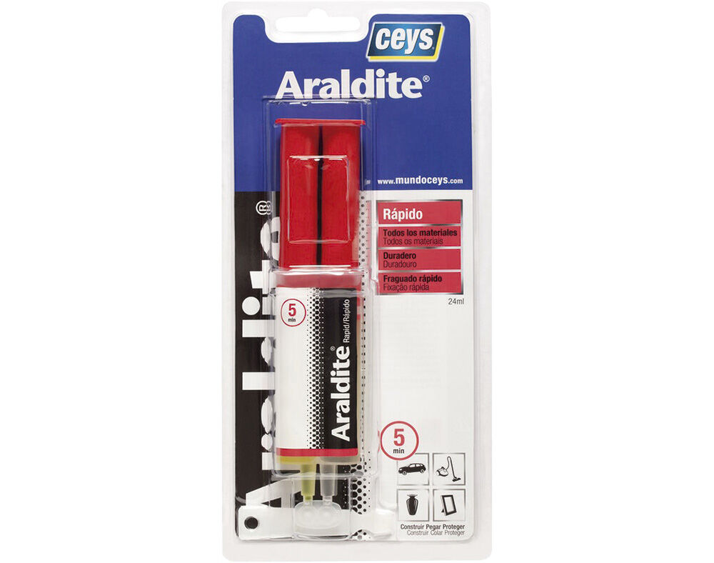 Cola Bi-Componente Ceys Araldite R&aacute;pida Seringa 24ml image number 0
