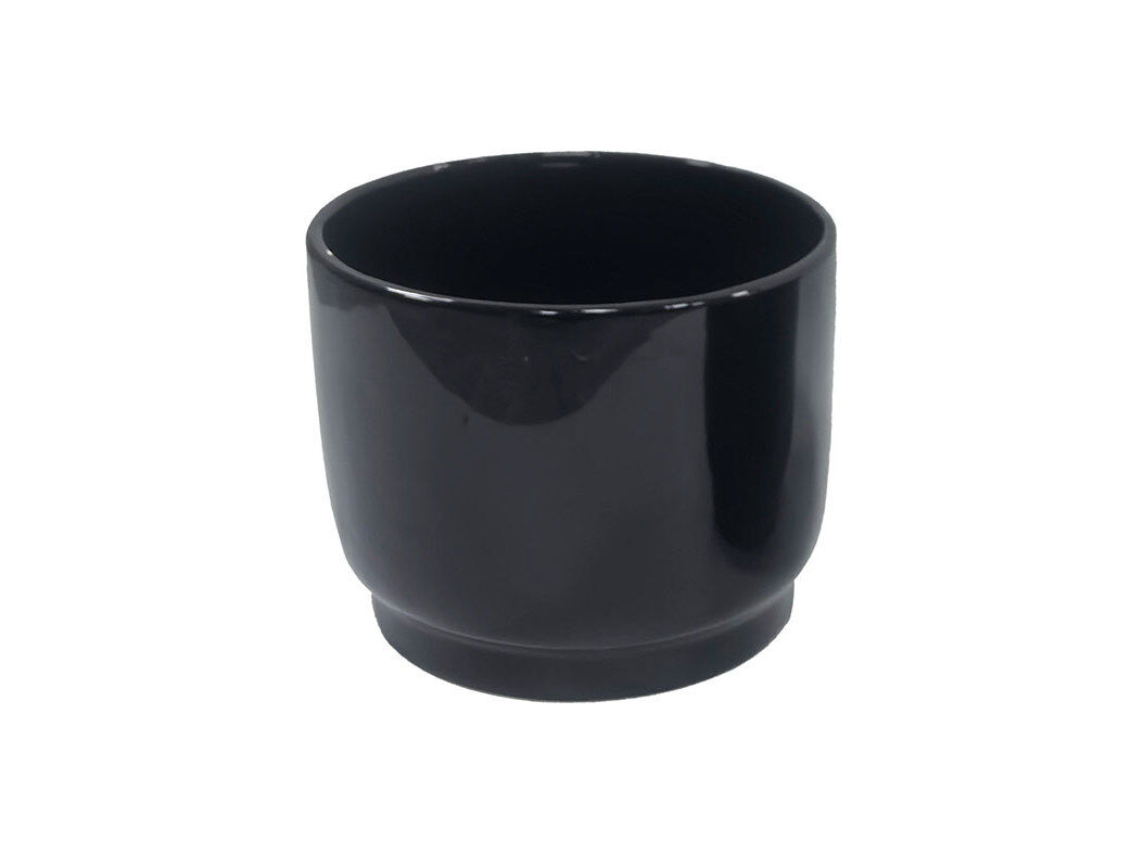 VASO CER&Acirc;MICA GARDENSTAR PRETO &Oslash;19XA17CM image number 0