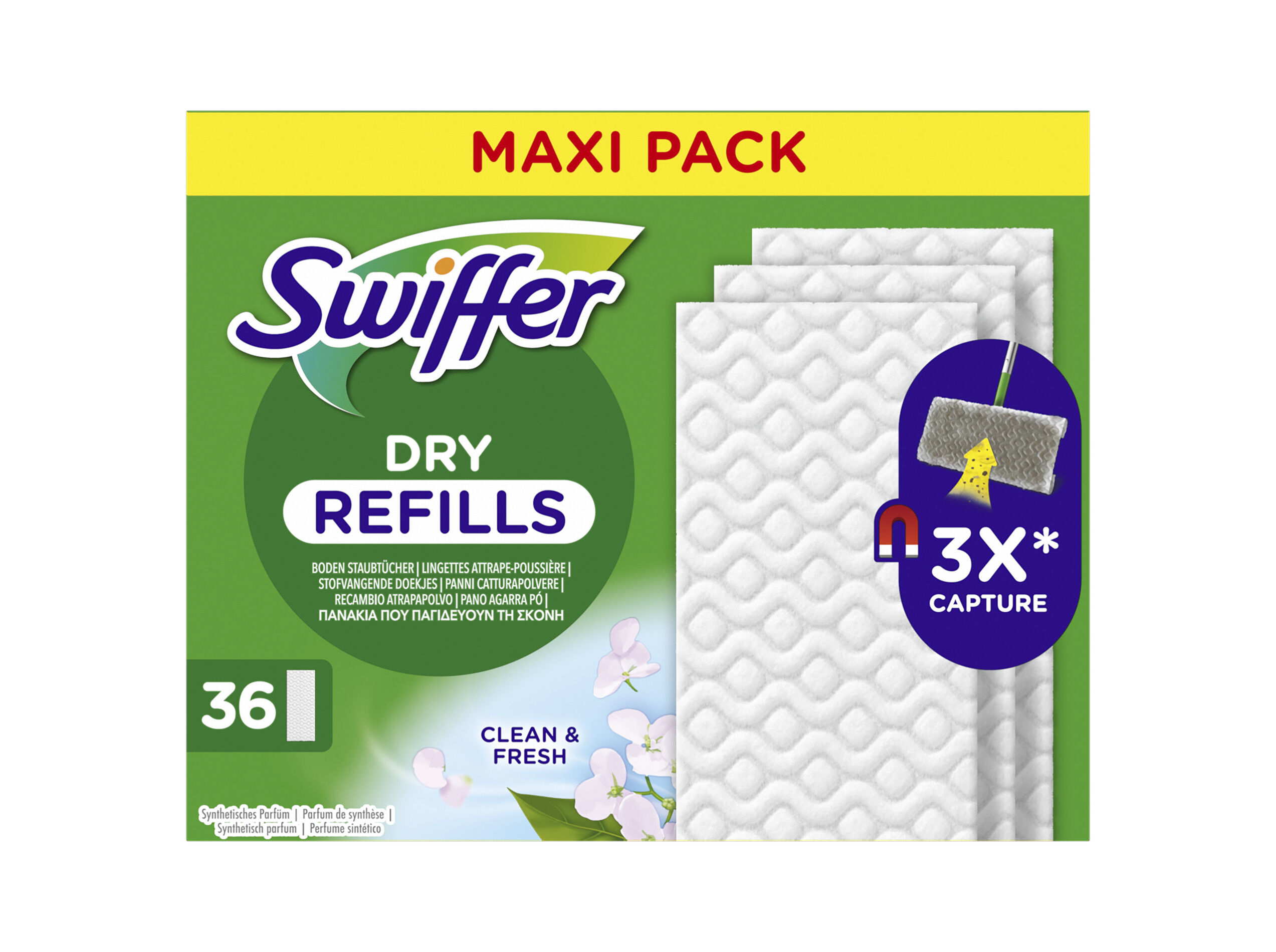 RECARGA DE MOPA SWIFFER DRY FRESH 36UN image number 1