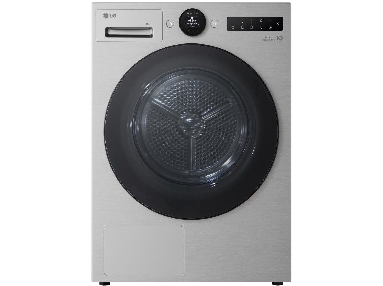 M&Aacute;QUINA SECAR ROUPA LG RHX7010TSB CINZENTO C BC 10KGS