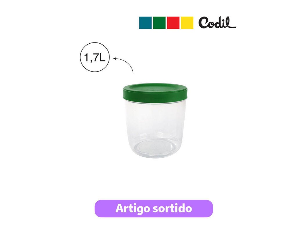 CAIXA REDONDA CODIL &Oslash;14.5X14.5CM CORES SORTIDAS