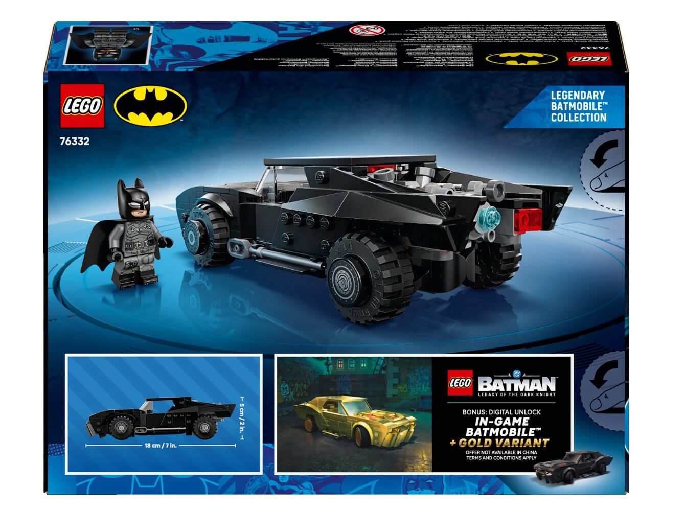 BATM&Oacute;VELT DE O BATMANT LEGO SUPER HEROES DC 76332