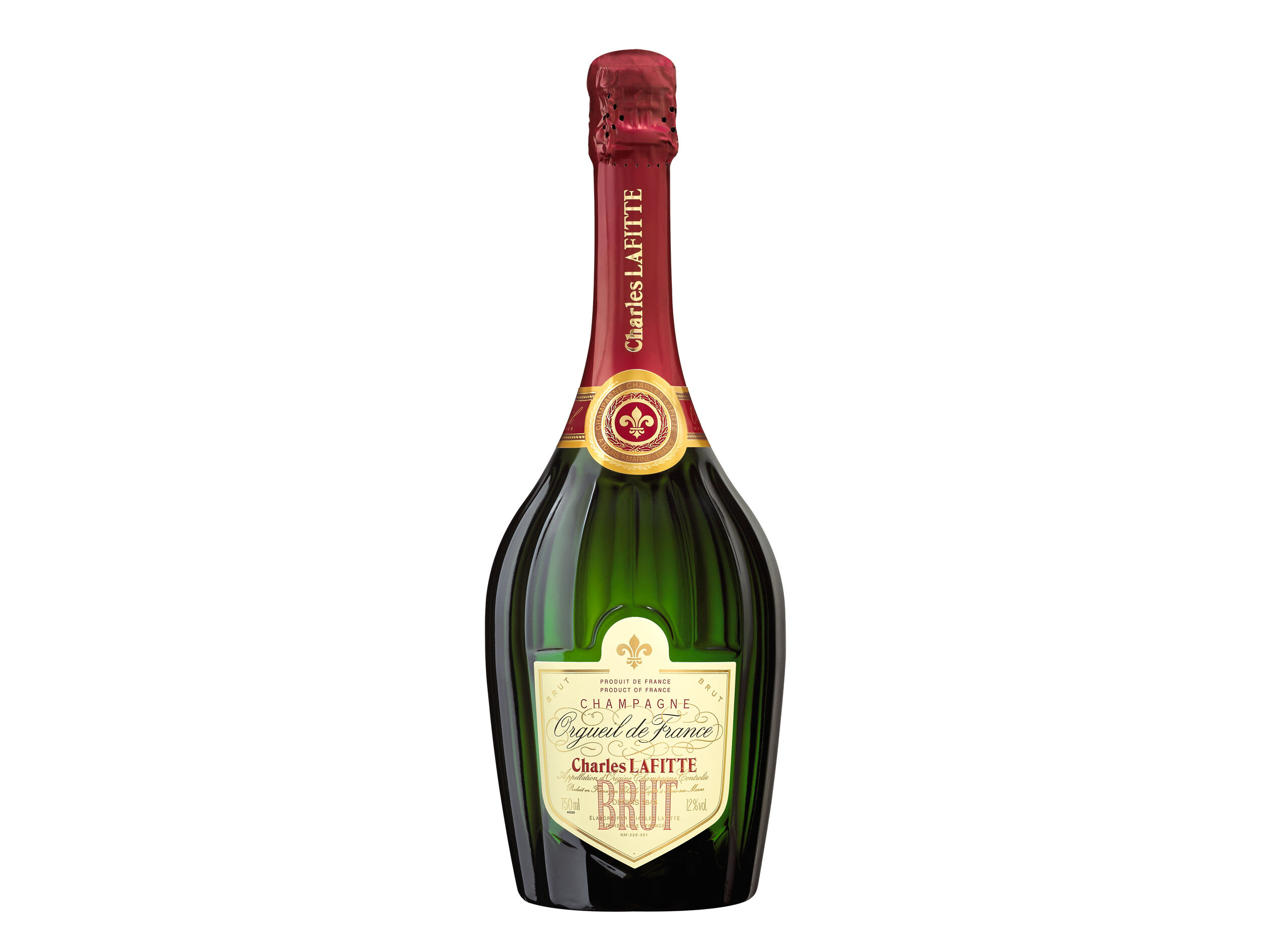 CHAMPAGNE CHARLES LAFITTE ORGUEIL DE FRANCE BRUT 0.75 L