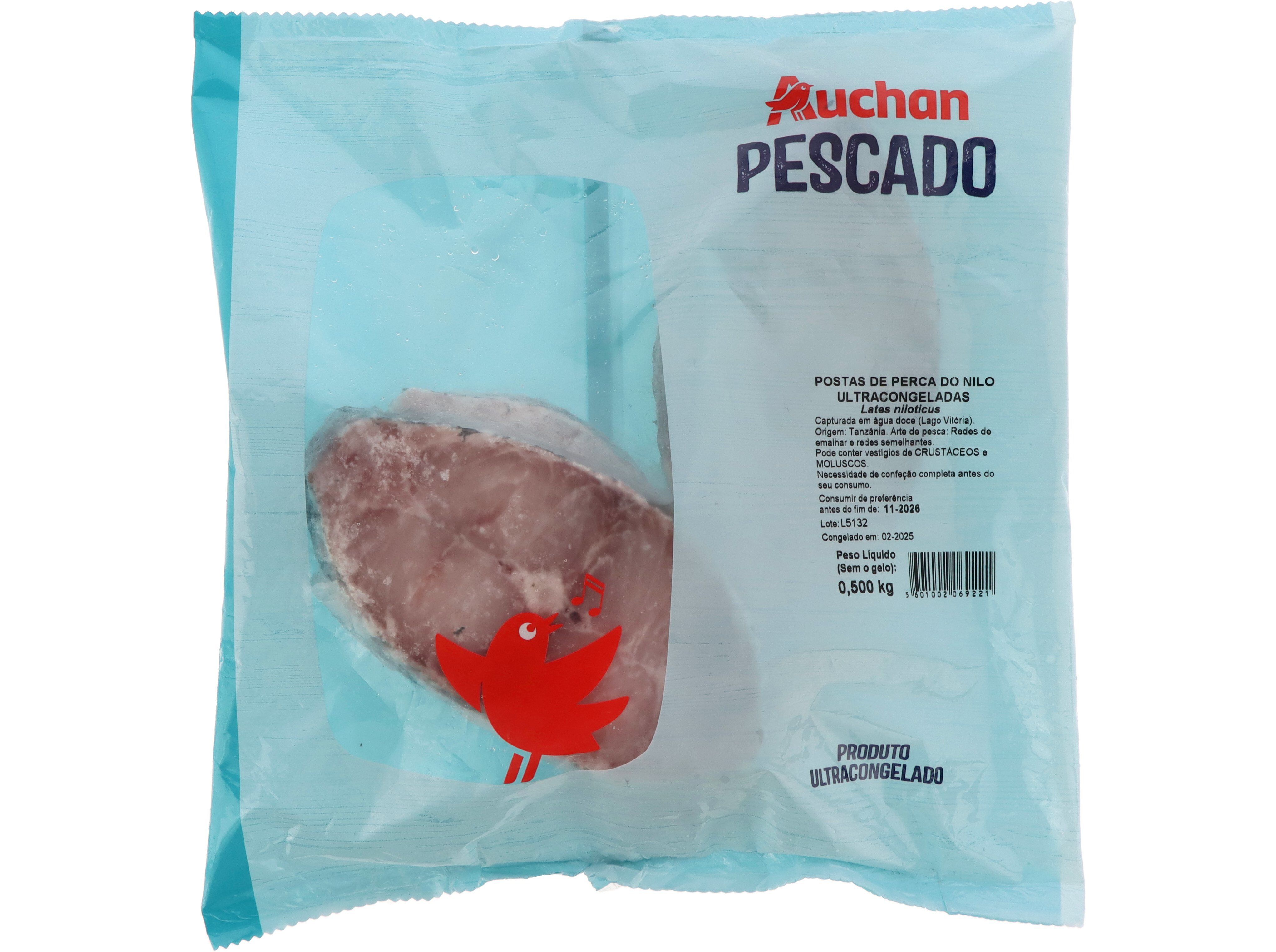 POSTAS AUCHAN PERCA DO NILO 500G image number 0