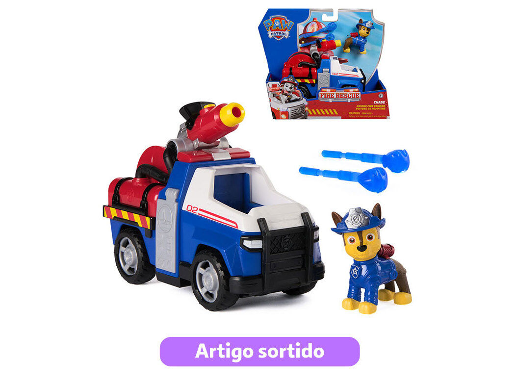 VE&Iacute;CULO PATRULHA PATA FIRE RESCUE MODELOS SORTIDOS image number 0