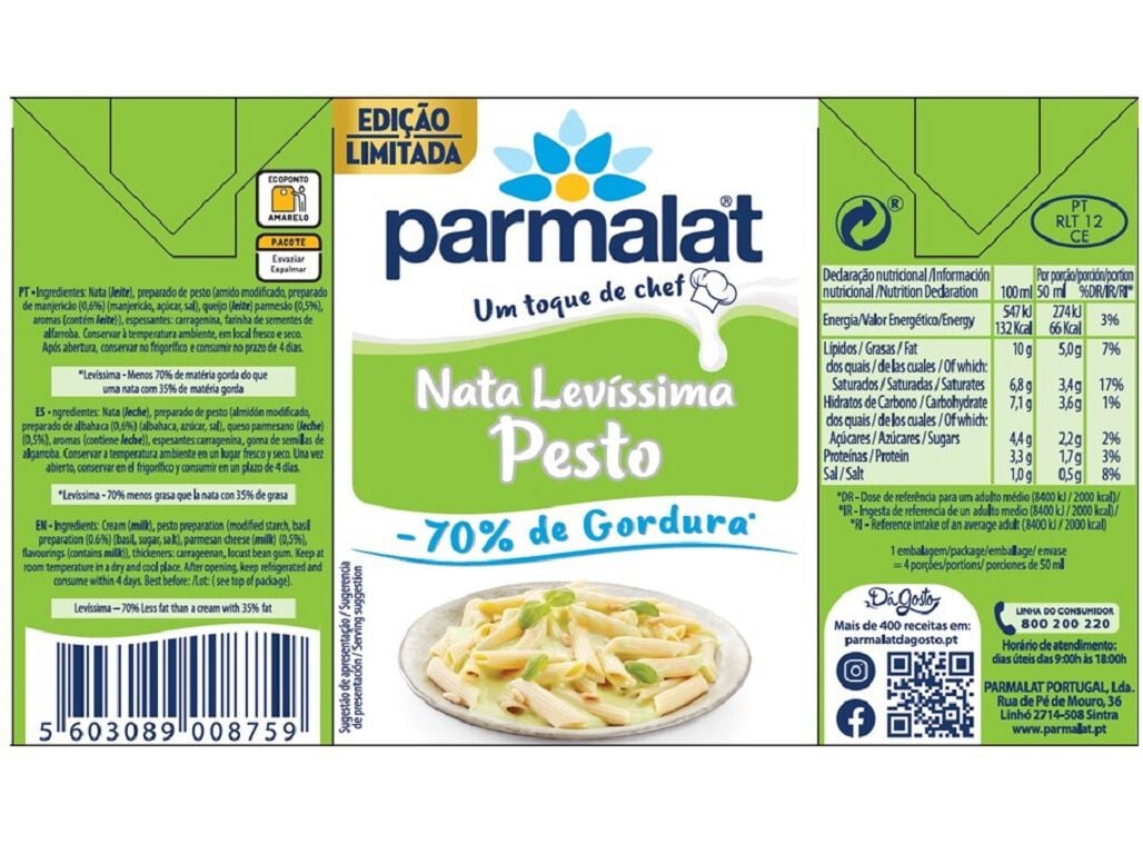 NATAS UHT CULIN&Aacute;RIA PARMALAT PESTO 200ML image number 1