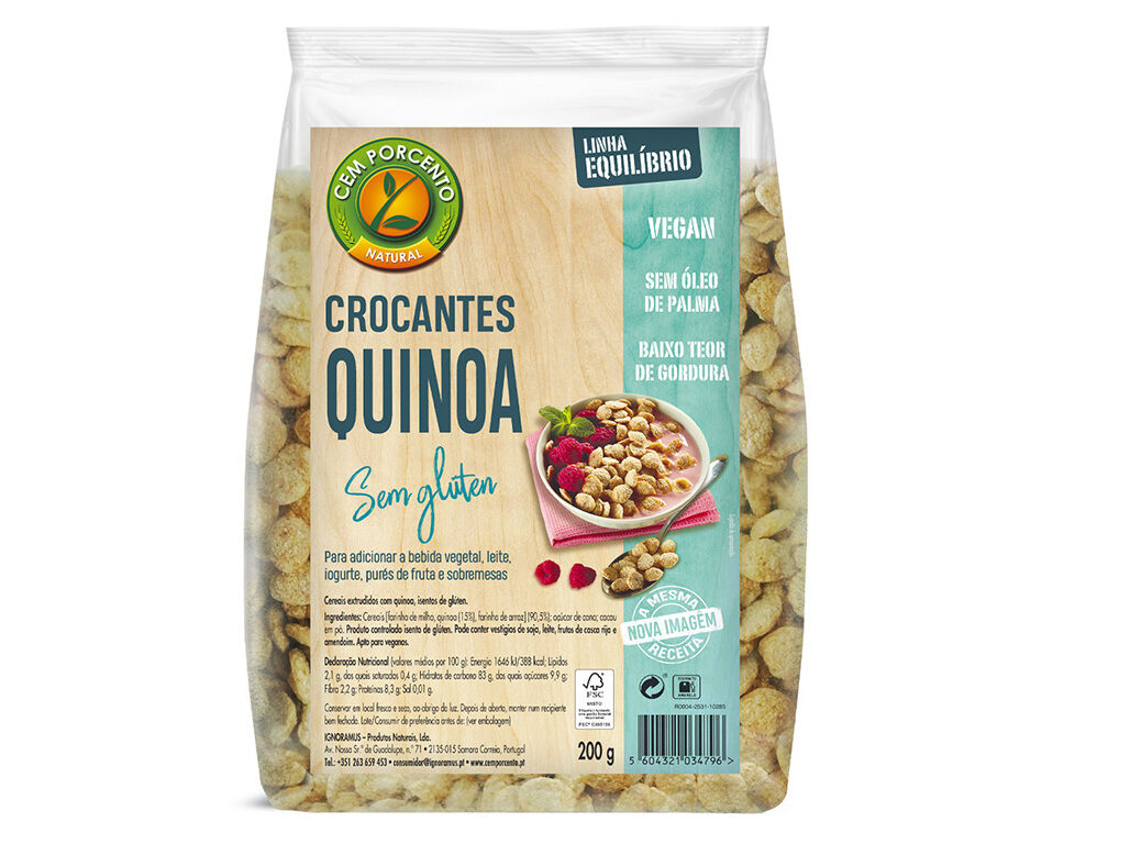 CEREAIS CEM PORCENTO CROCANTE QUINOA 200G