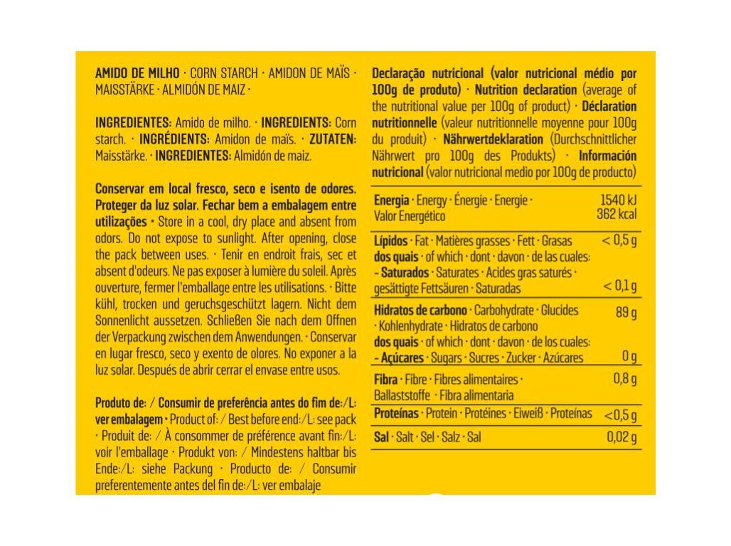 FARINHA FERBAR AMIDO DE MILHO 2X200G image number 1