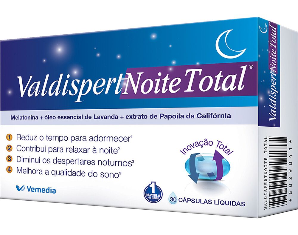 SUPLEMENTO VALDISPERT NOITE TOTAL 30 CAPSULAS