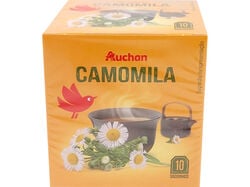 infusão auchan camomila 10 saquetas