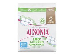 Pensos Higiénicos Ausonia 100% Orgânico Normal Alas 11 un