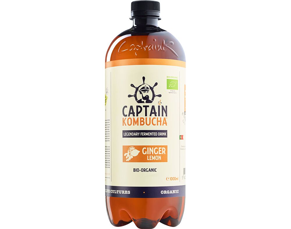 KOMBUCHA THE GUTSY CAPTAIN GENGIBRE LIM&Atilde;O BIO 1 L