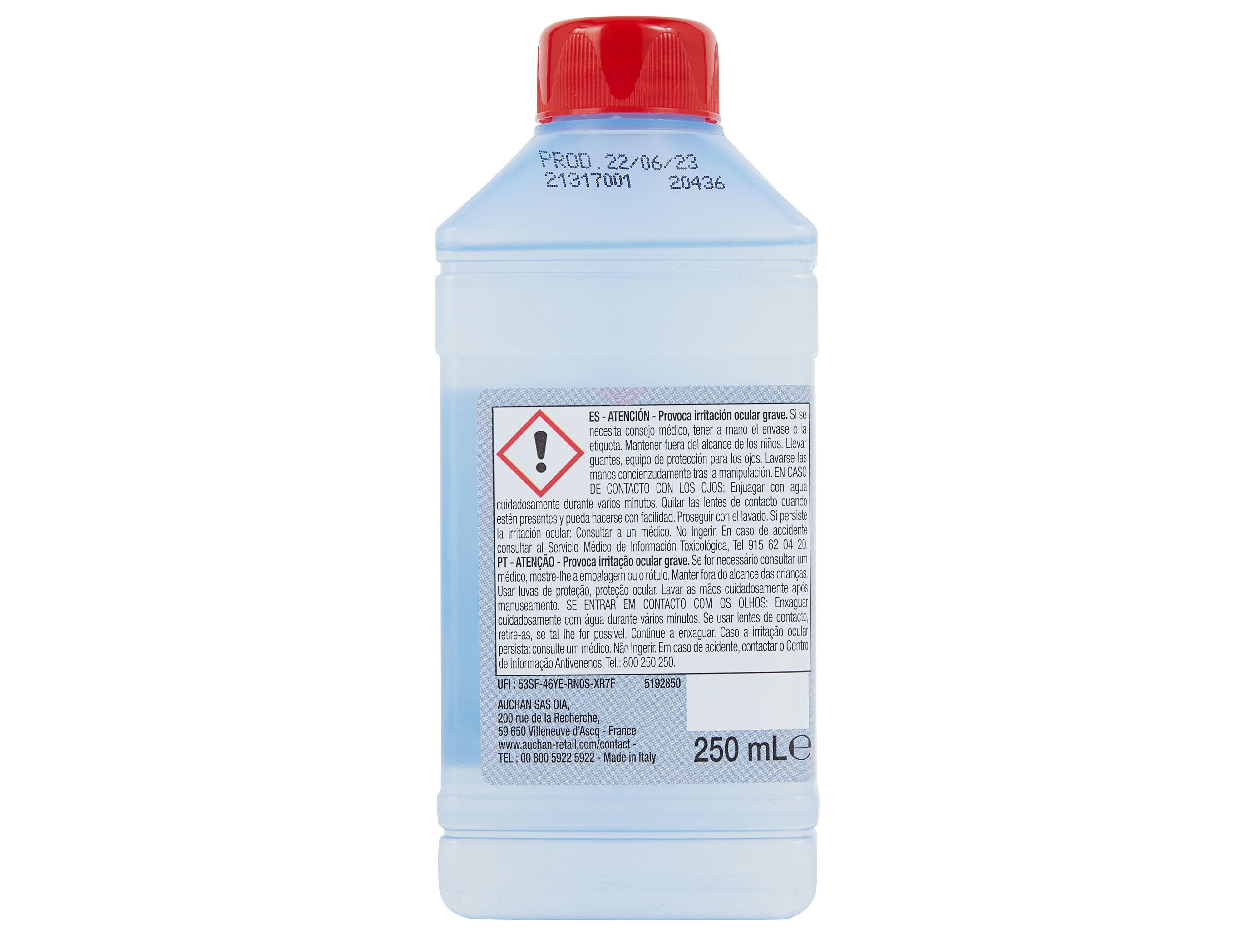 LIMPA M&Aacute;QUINA AUCHAN ROUPA 250ML image number 2