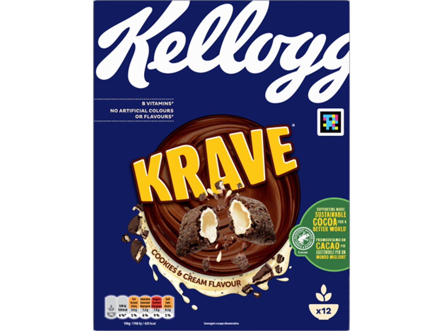 CEREAIS TEENS KELLOGG'S KRAVE COOKIES & CREAM 375 G image number 0