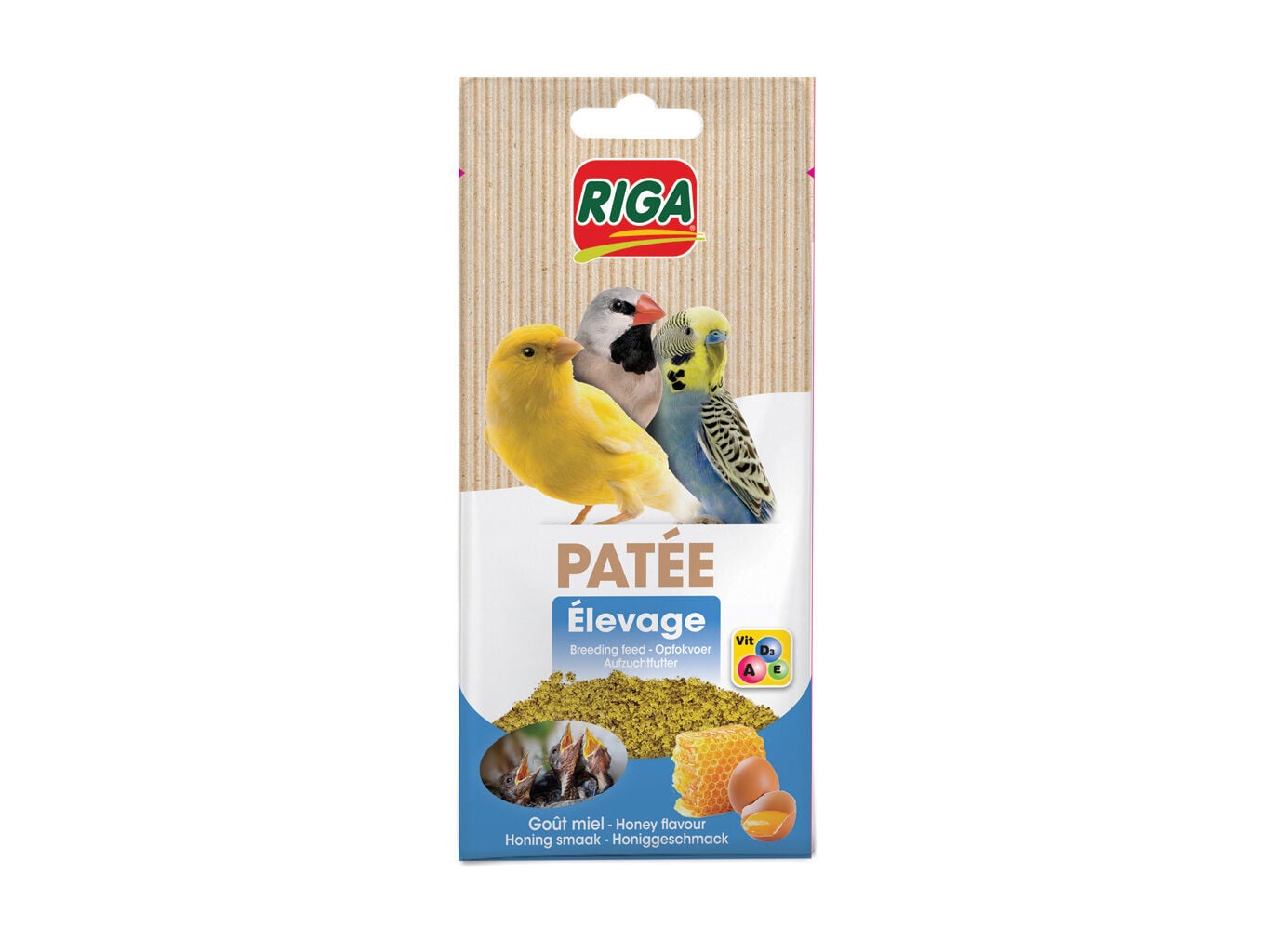 PAPA DE CRIA&Ccedil;&Atilde;O RIGA OVO E MEL 100G